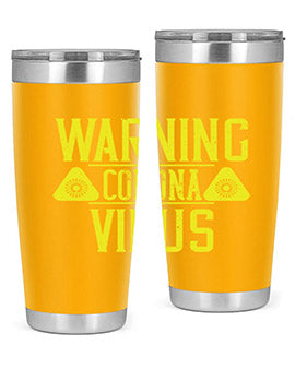 Warning Corona Virus Style 17#- corona virus- Tumbler