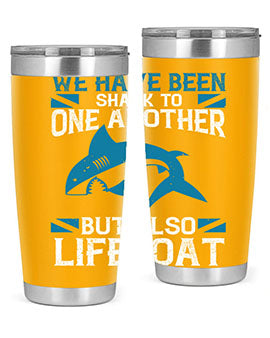 We have been shark to one another but also lifeboat Style 6#- shark  fish- Tumbler