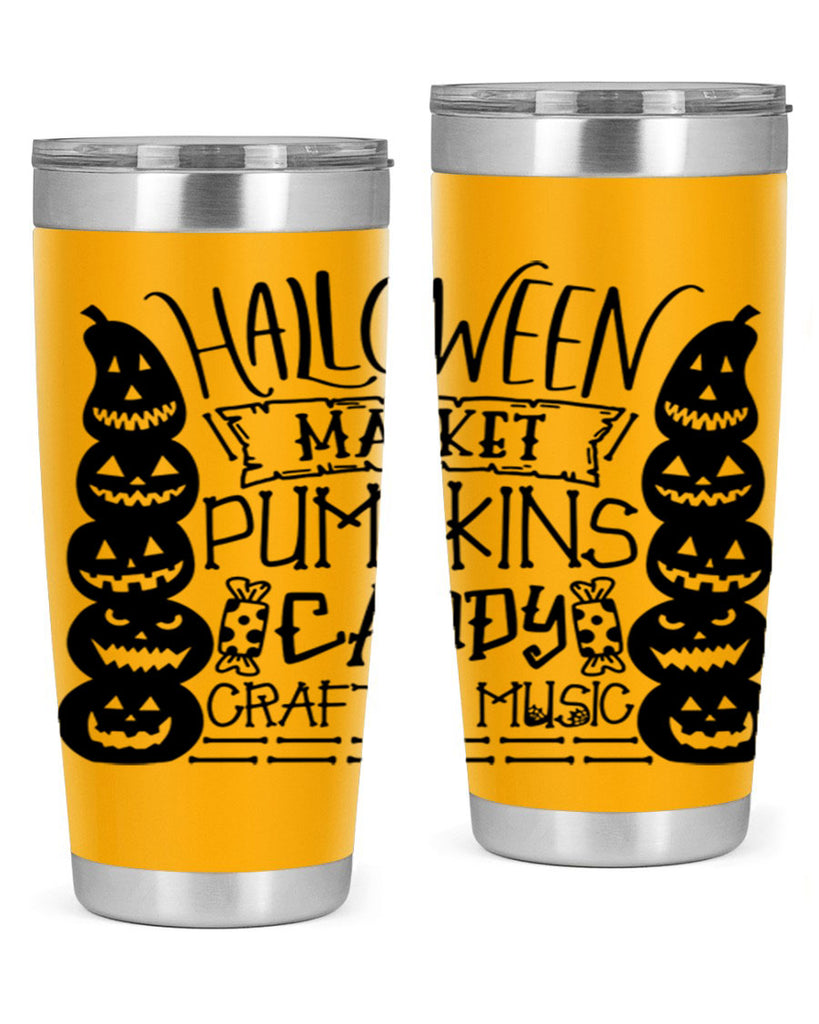 halloween market pumpkins candy 73#- halloween- Tumbler