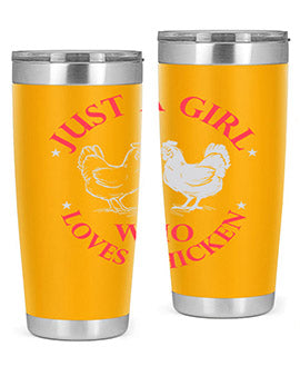 just a girl who loves chicken Style 3#- chicken- Tumbler