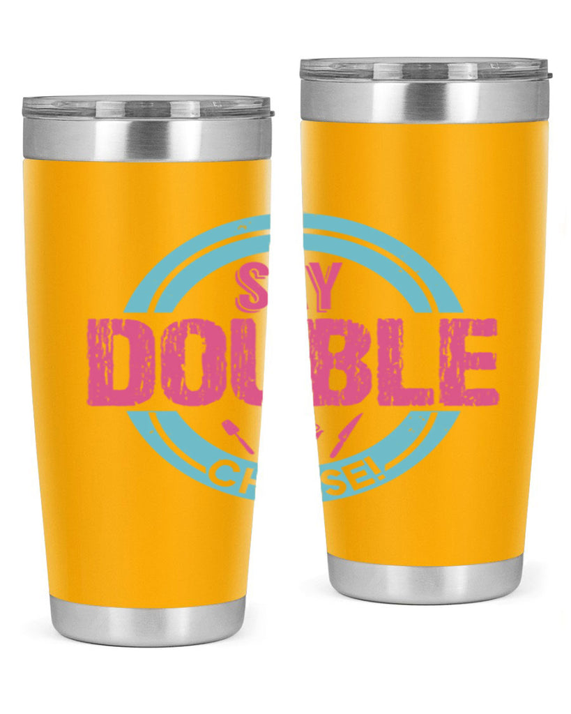 say double cheese 14#- bbq- Tumbler