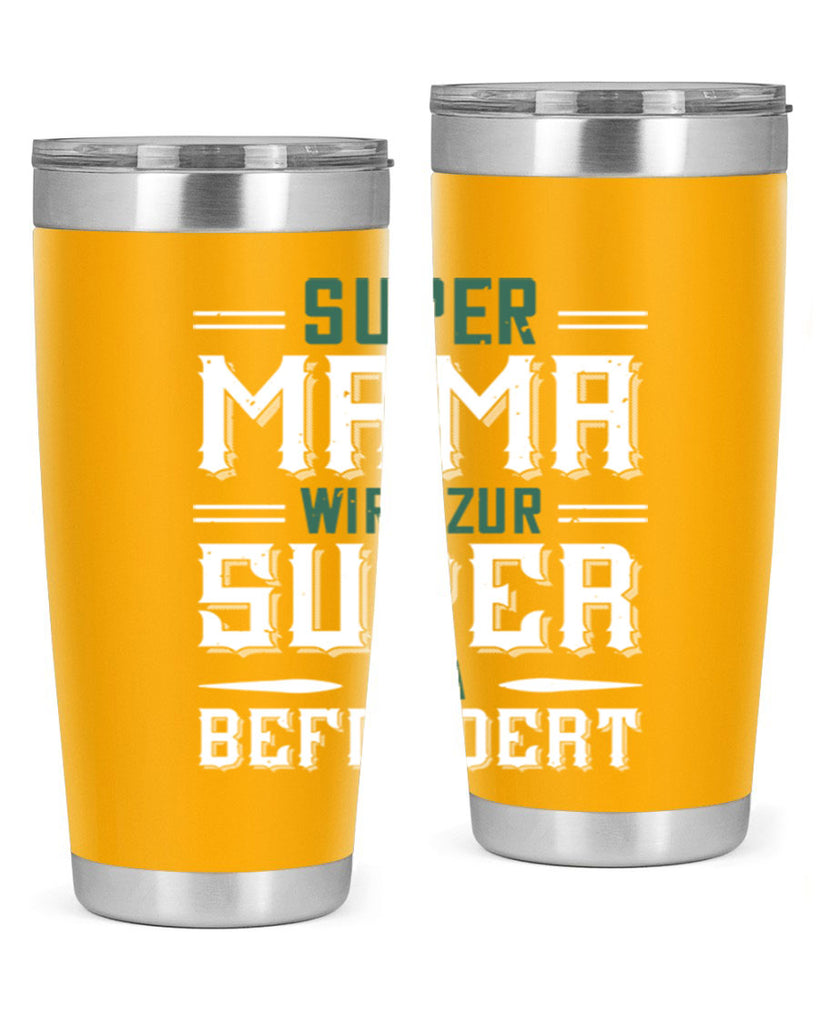 super mama wird zur 9#- grandpa - papa- Tumbler