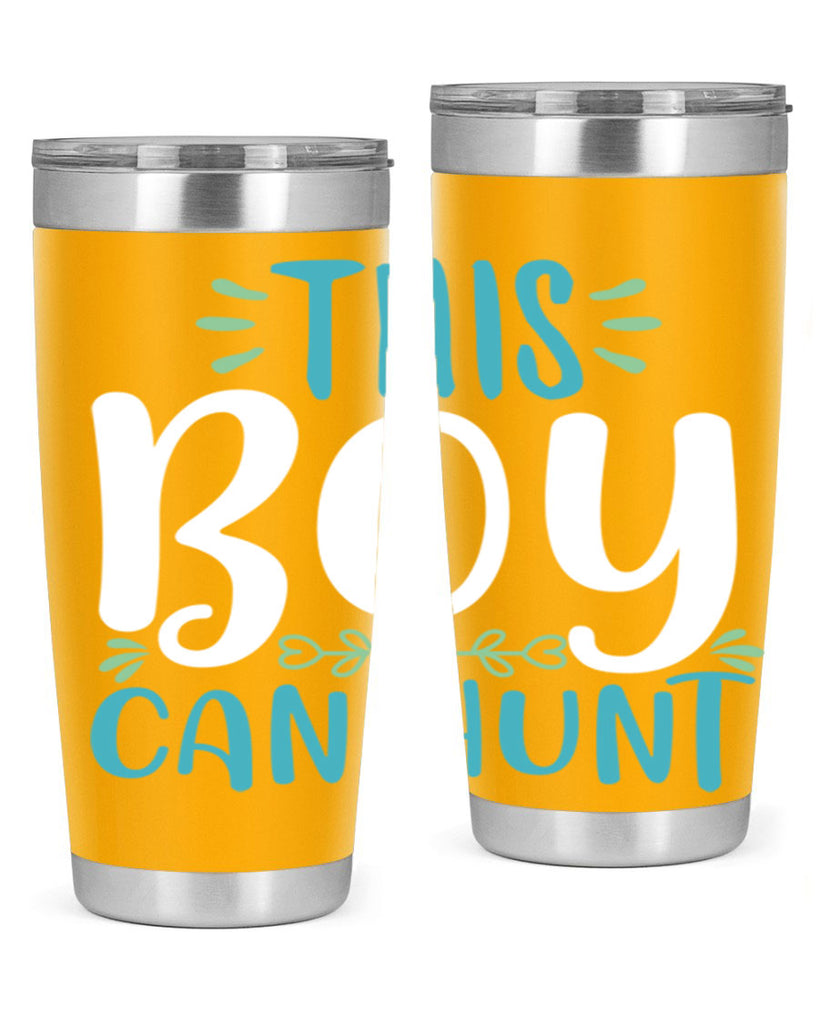this boy can huntt 1#- easter- Tumbler
