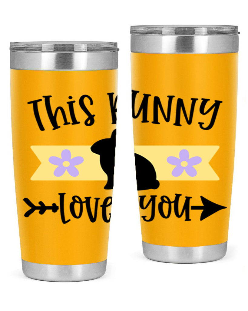 this bunny loves you 10#- easter- Tumbler