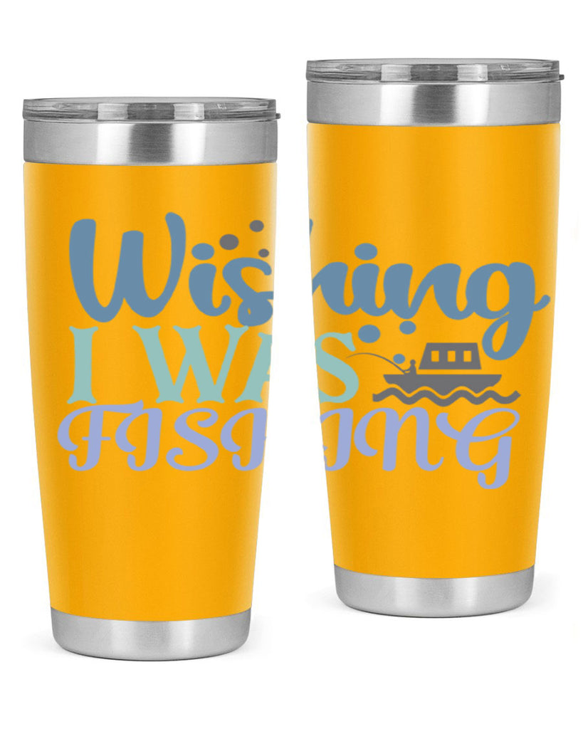 wishing i was fishing 190#- fishing- Tumbler