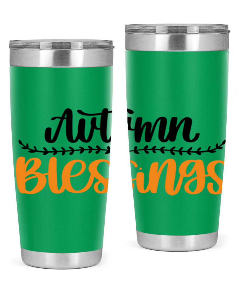 Autumn Blessings 473#- fall- Tumbler