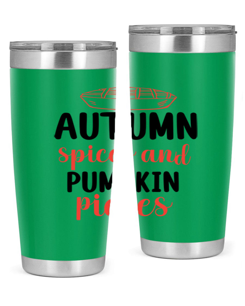 Autumn spices and pumpkin pieces 32#- fall- Tumbler