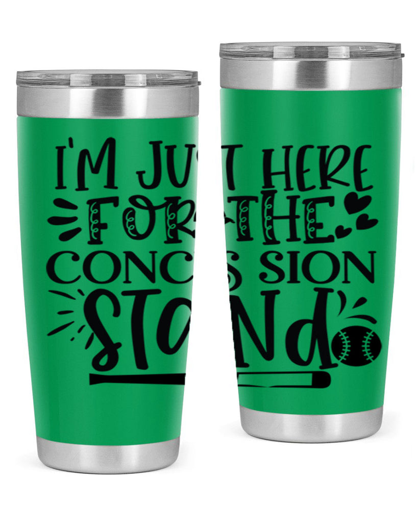 Im Just Here For the Conces sion stand 2072#- baseball- Tumbler