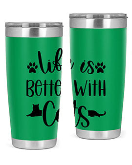 Life Is Better With A Cats Style 99#- cat- Tumbler