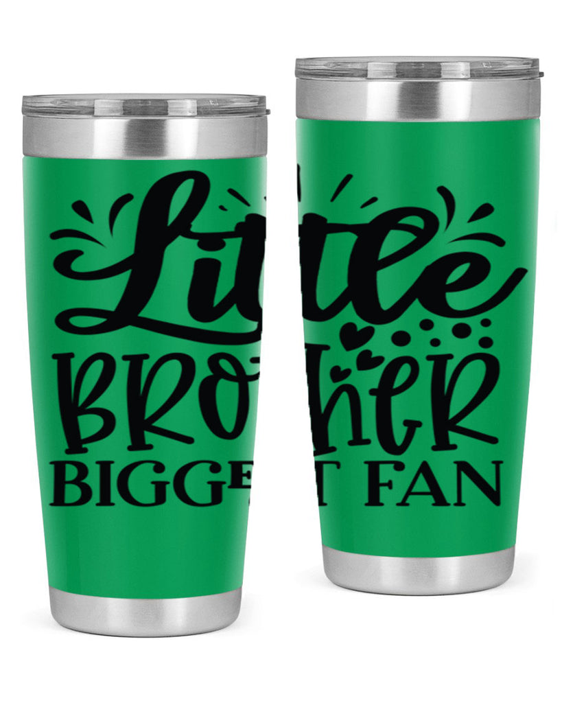 Little Brother Biggest Fan 2056#- baseball- Tumbler