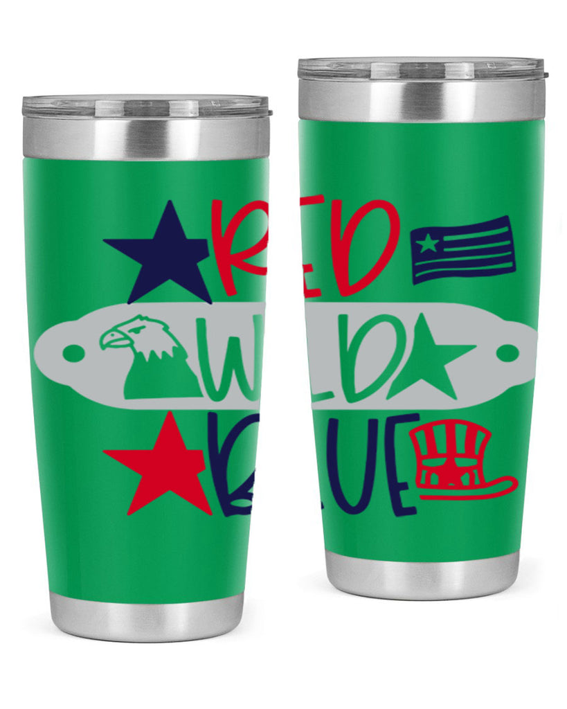 Red Wild Blue Style 171#- Fourt Of July- Tumbler