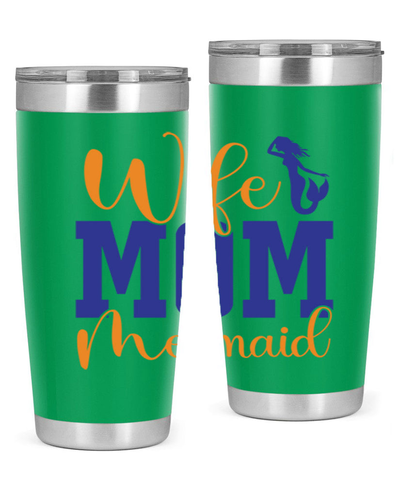 Wife Mom Mermaid 668#- mermaid- Tumbler