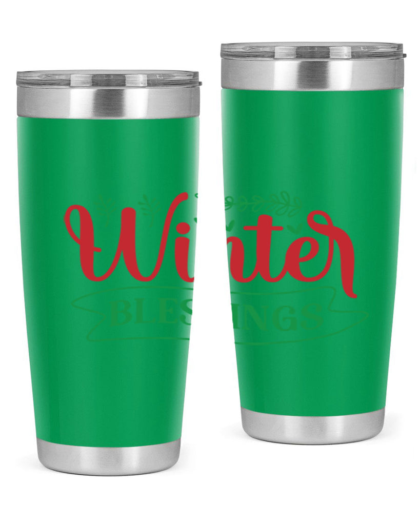 Winter Blessings 494#- winter- Tumbler