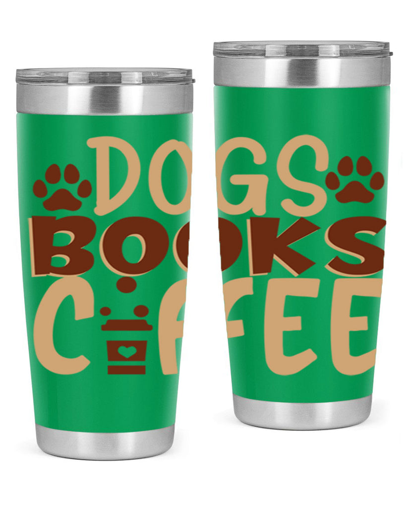 dogs books coffee 214#- coffee- Tumbler