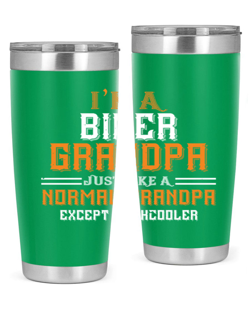 im a biker grandpa just like a normal grandpa except muchcooler 38#- grandpa - papa- Tumbler