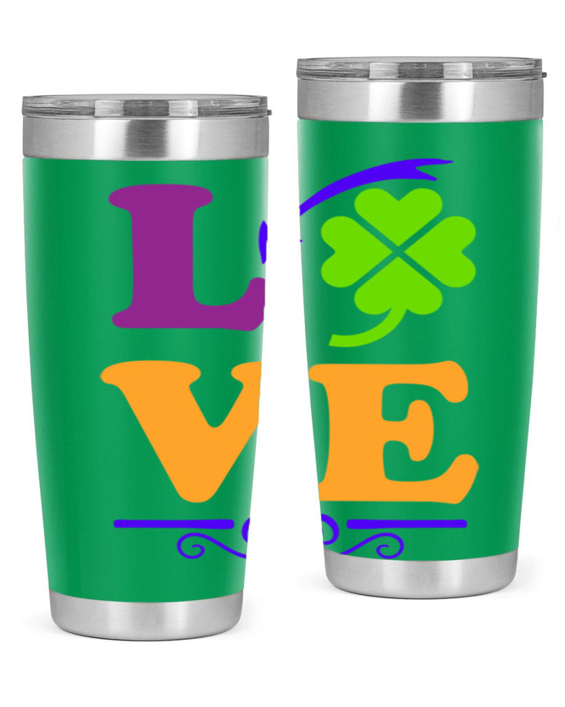 love 18#- mardi gras- Tumbler