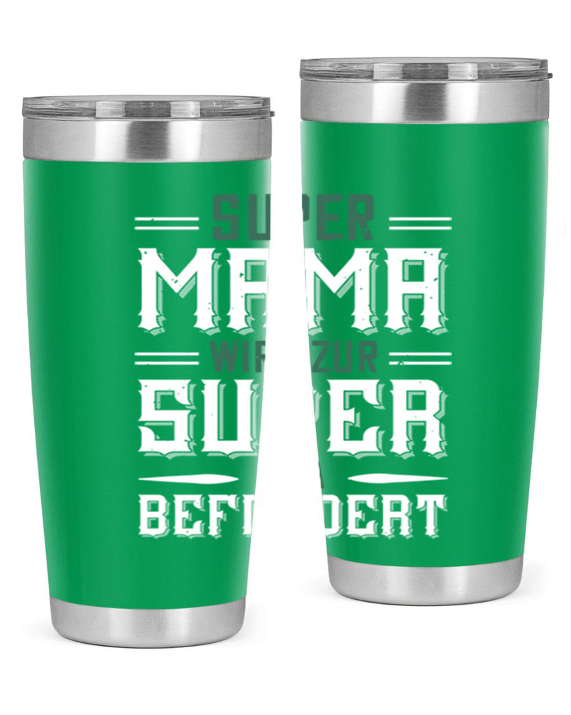 super mama wird zur 9#- grandpa - papa- Tumbler