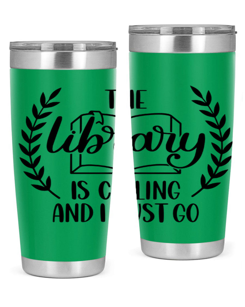 the library is calling and i must go 25#- reading- Tumbler