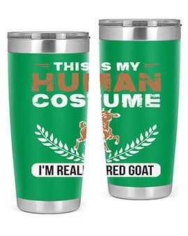 this is my human costume im really a red goat Style 1#- goat- Tumbler