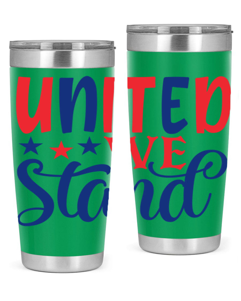 united we stand Style 75#- Fourt Of July- Tumbler