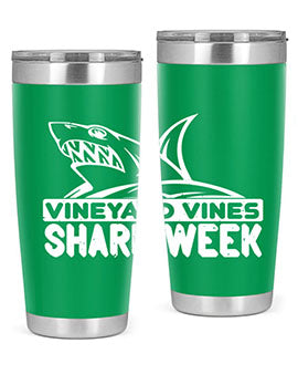 vineyard vines Shark Week Style 8#- shark  fish- Tumbler