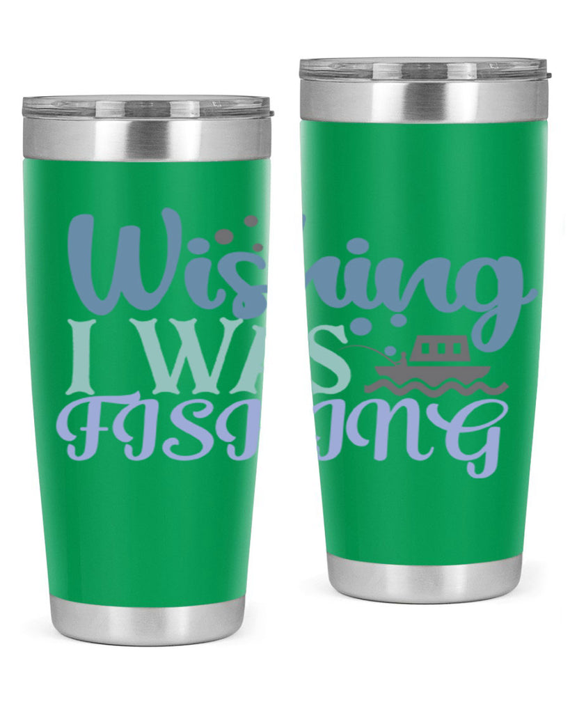 wishing i was fishing 190#- fishing- Tumbler