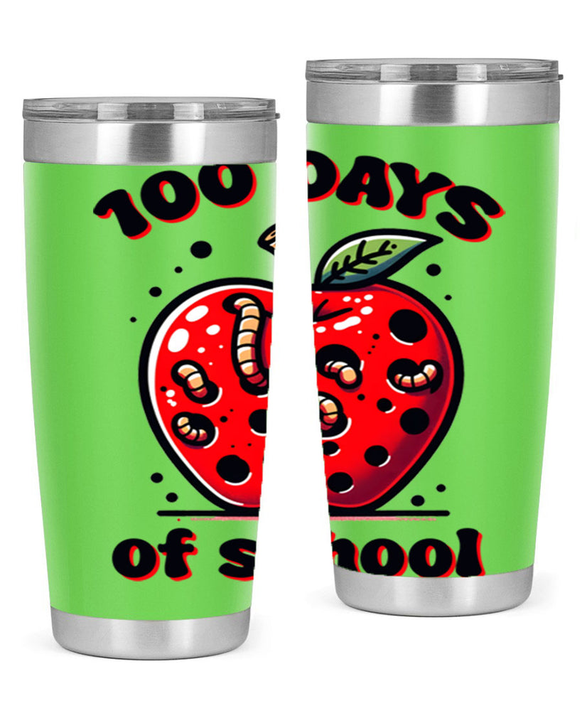 100 Days of School Apple 31#- 100 days of school- Tumbler