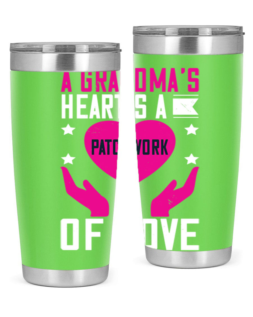 A grandma’s heart is a patchwork of love 86#- grandma - nana- Tumbler