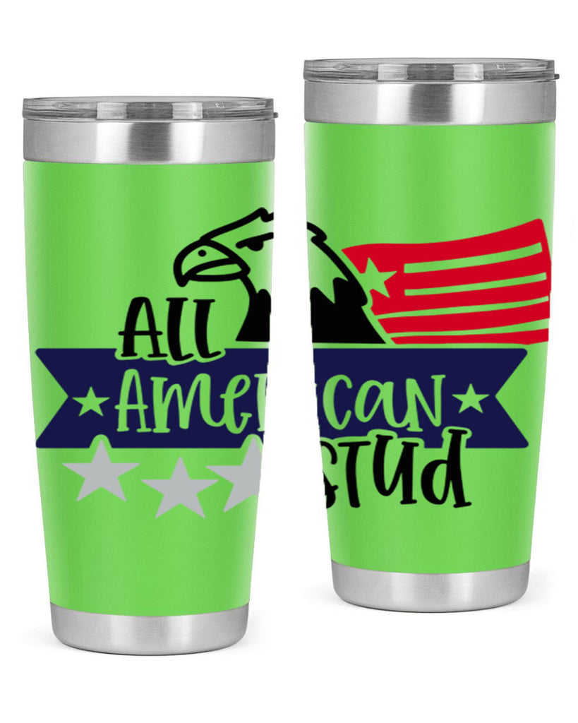 All American Stud Style 142#- Fourt Of July- Tumbler