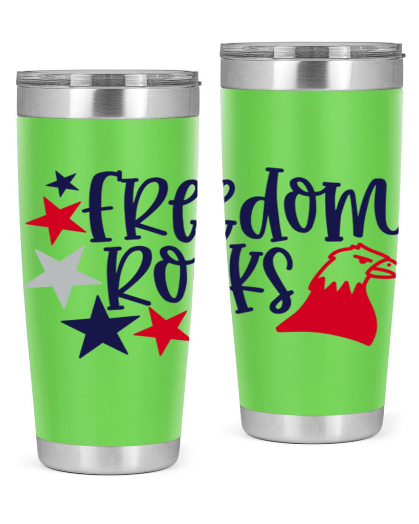 Freedom Rocks Style 148#- Fourt Of July- Tumbler