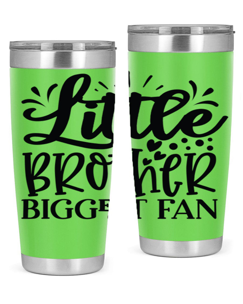 Little Brother Biggest Fan 2056#- baseball- Tumbler