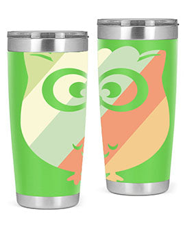 Owl Retro Style Vintage A TurtleRabbit 15#- owl- Tumblers