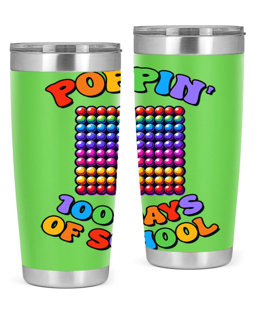 Poppin my way through PNG 54#- 100 days of school- Tumbler