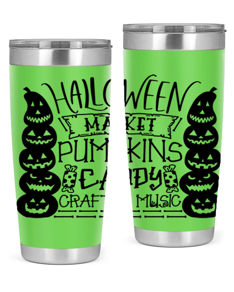 halloween market pumpkins candy 73#- halloween- Tumbler