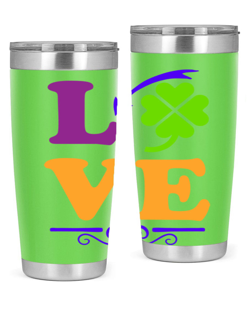 love 18#- mardi gras- Tumbler