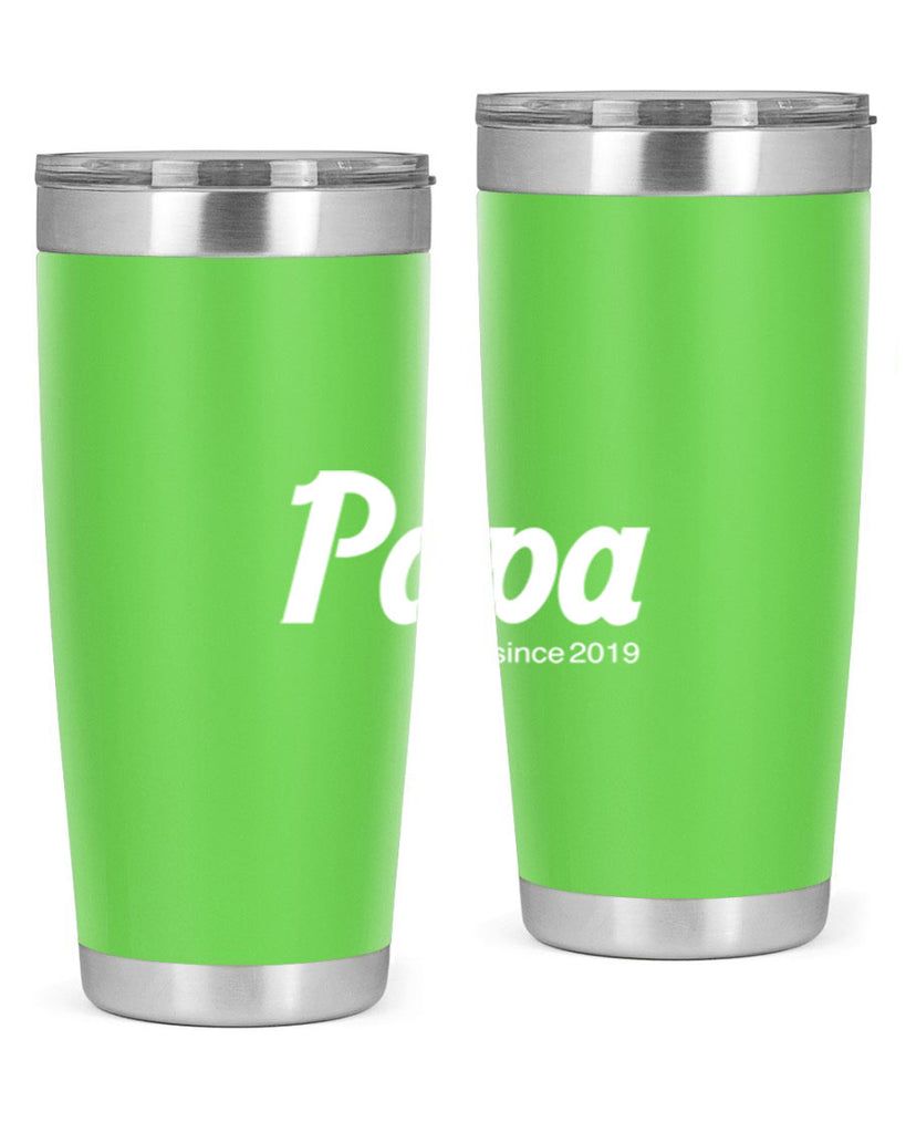 papa since 128#- grandpa - papa- Tumbler