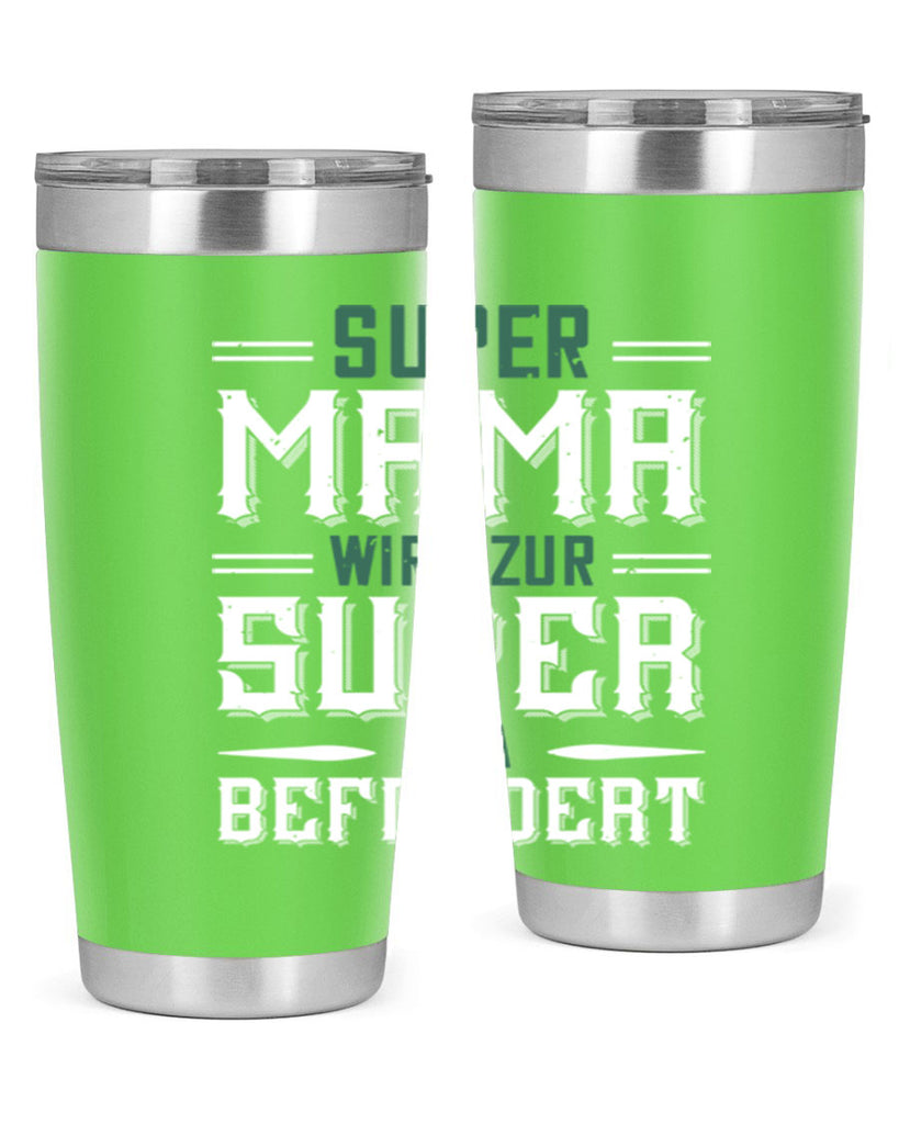 super mama wird zur 9#- grandpa - papa- Tumbler