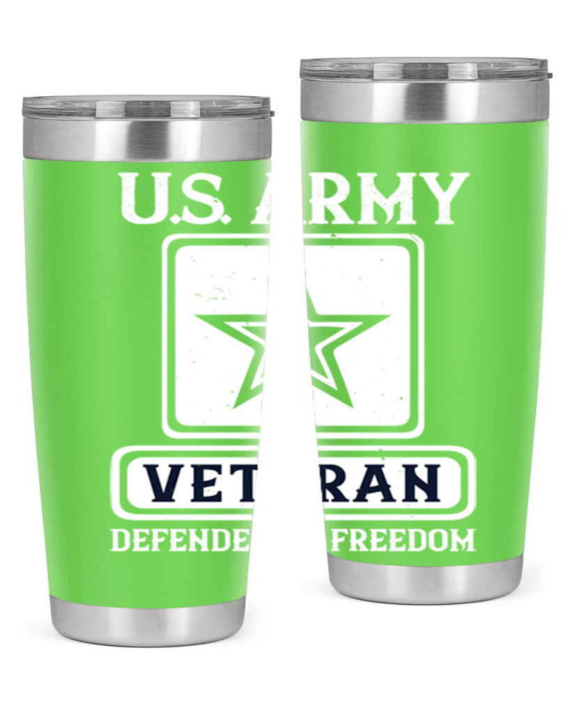 us army veteran defender of freedom 14#- Veterns Day- Tumbler