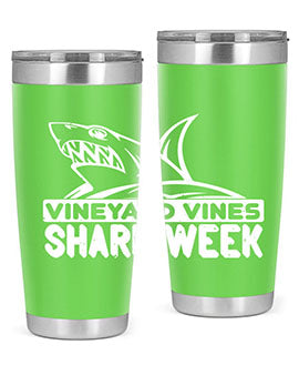vineyard vines Shark Week Style 8#- shark  fish- Tumbler