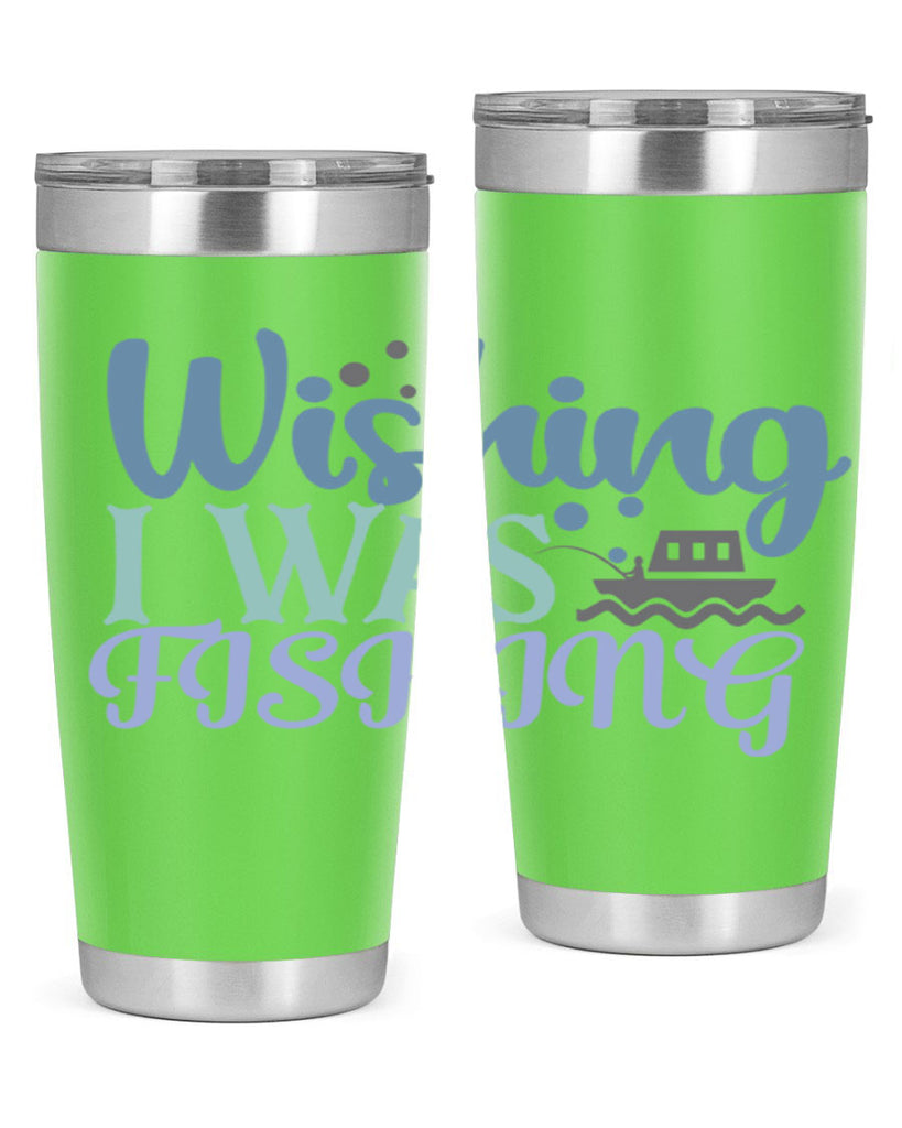wishing i was fishing 190#- fishing- Tumbler