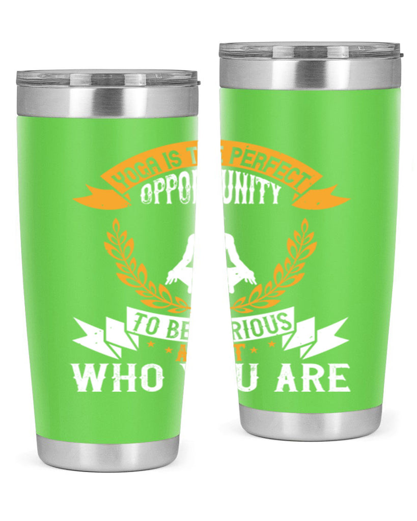 yoga is the perfect opportunity to be curious about who you are 18#- yoga- Tumbler