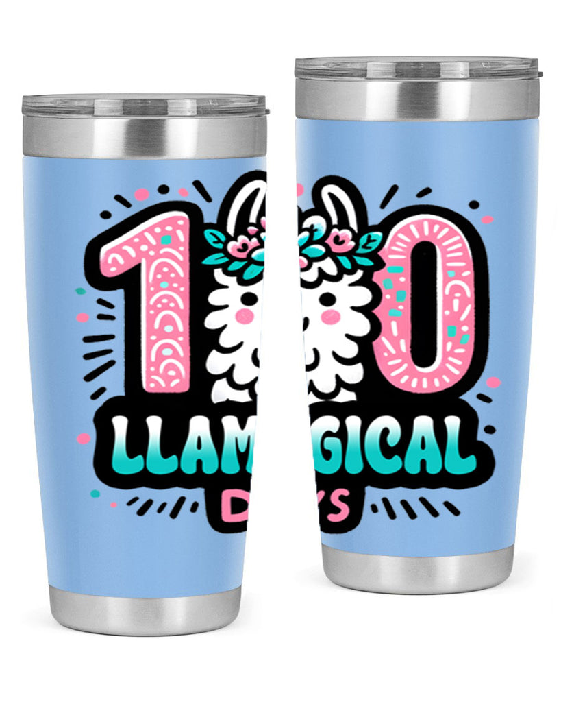 100 Llamagical Days Sublimation 35#- 100 days of school- Tumbler