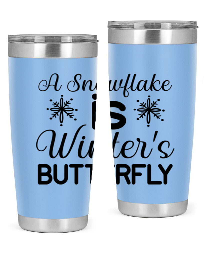 A Snowflake is Winters Butterfly3#- winter- Tumbler