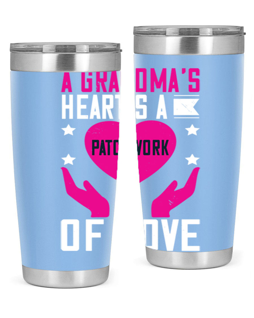 A grandma’s heart is a patchwork of love 86#- grandma - nana- Tumbler
