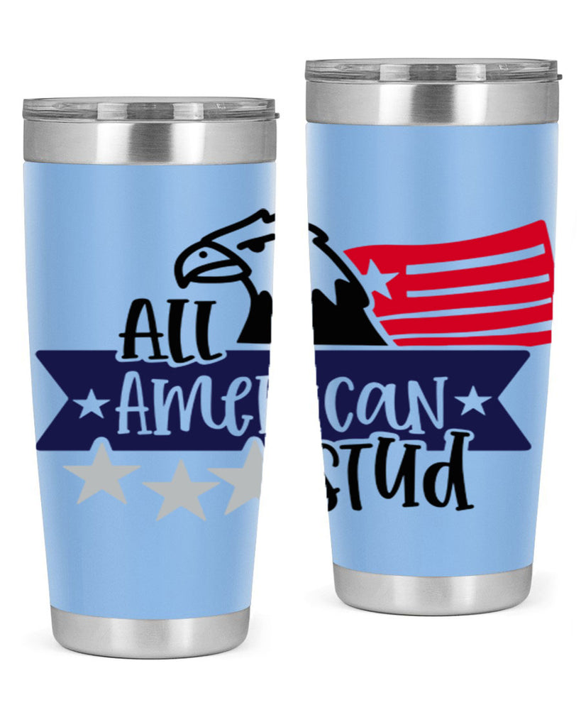 All American Stud Style 142#- Fourt Of July- Tumbler