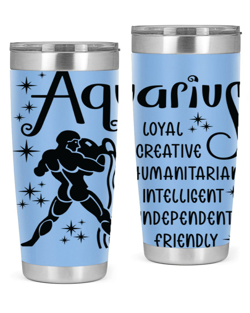 Aquarius 64#- zodiac- Tumbler