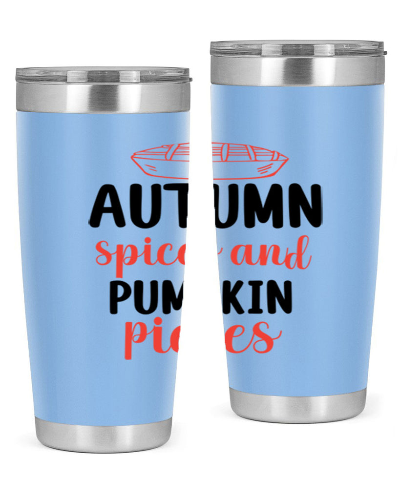 Autumn spices and pumpkin pieces 32#- fall- Tumbler