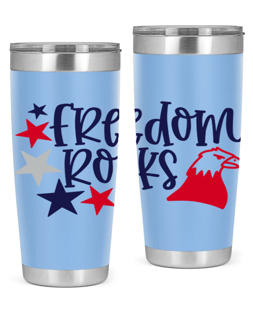 Freedom Rocks Style 148#- Fourt Of July- Tumbler