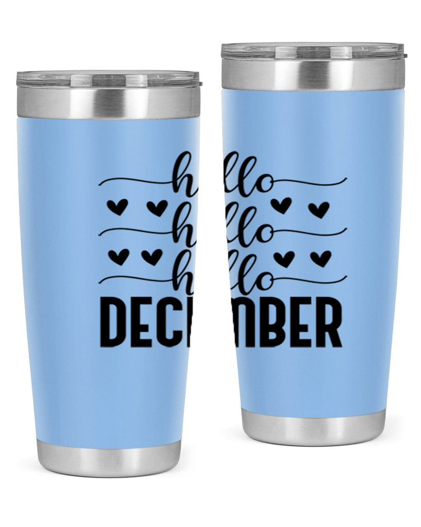 Hello December 157#- winter- Tumbler