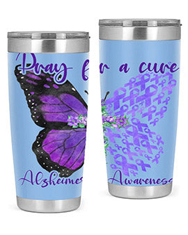 Pray For A Cure AlzheimerS Awareness 208#- alzheimers- Tumbler